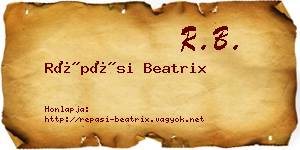 Répási Beatrix névjegykártya
